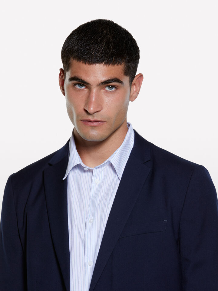 Blazer sartoriale blu scuro - blazer da uomo - Blu Scuro | Sisley image number 4